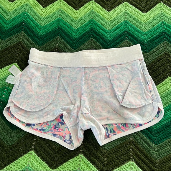 Lilly Pulitzer Chrissy beach shorts La Playa drawstring pockets size S 3” inseam - Picture 7 of 9